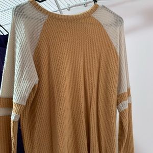American Eagle waffle sweater